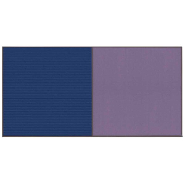 United Visual Products Enclosed Corkboard, 1 Door, 72"x36", 4" Fra UV3411-SATIN-BLACK - main